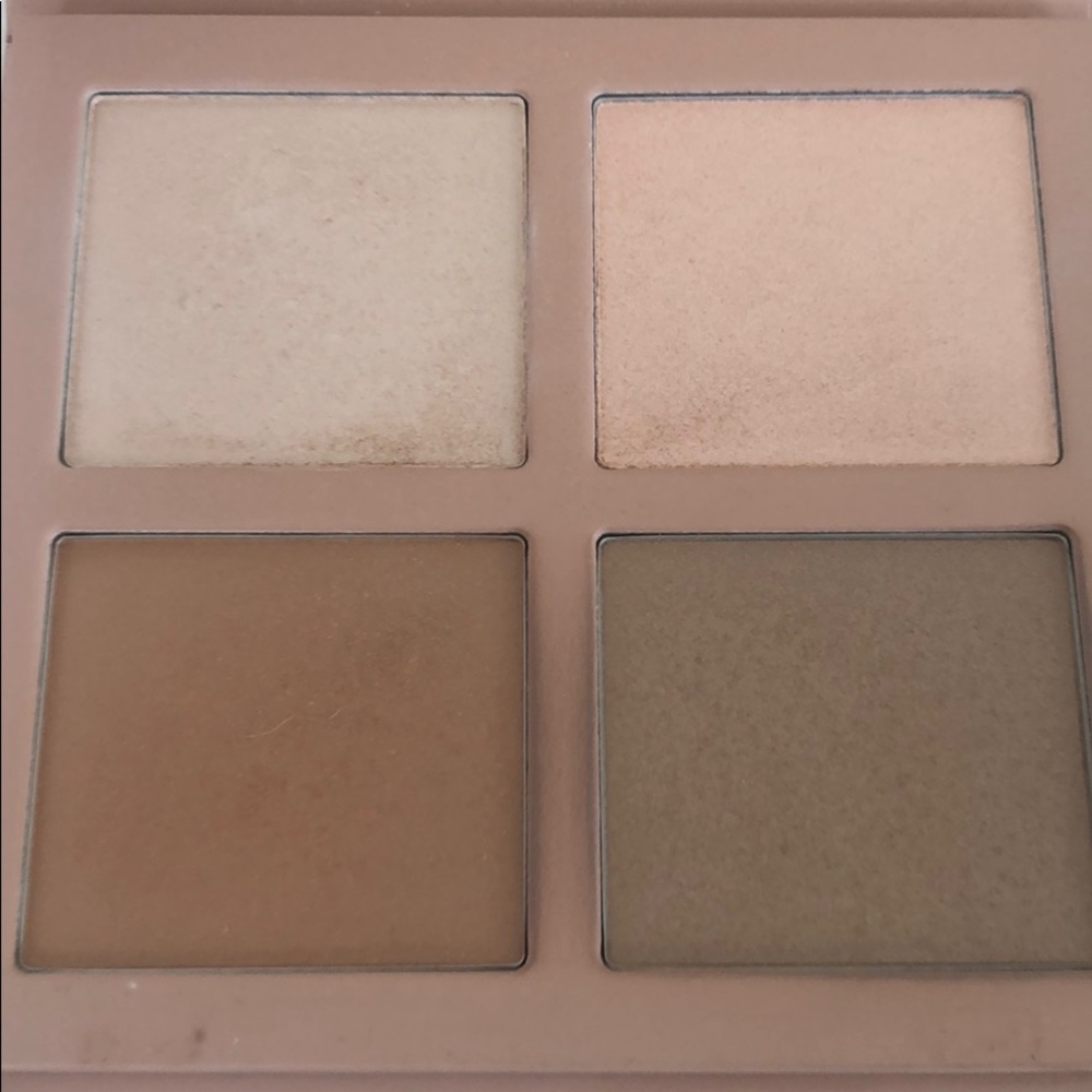 KKW Beauty powder contour/highlight kit light used